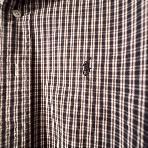 Ralph Lauren Men's Brown Plaid Shirt Size XL - Picture 3 of 11